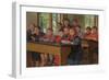 The Schoolroom, 1938 (Oil on Canvas)-Nikolai Petrovich Bogdanov-Belsky-Framed Giclee Print