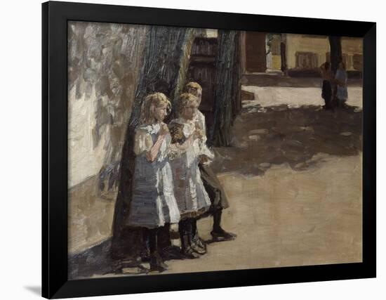 The Schoolyard, 1910-Axel Hjalmar Ender-Framed Giclee Print