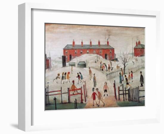 The Schoolyard-Laurence Stephen Lowry-Framed Art Print