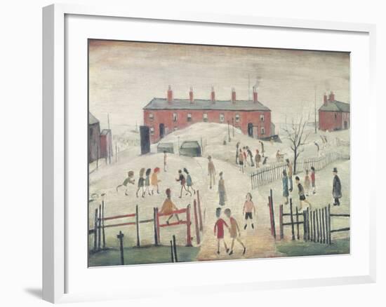 The Schoolyard-L.S. Lowry-Framed Giclee Print