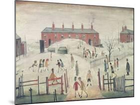 The Schoolyard-L.S. Lowry-Mounted Giclee Print