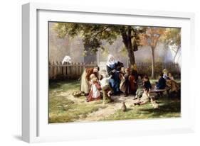 The Schoolyard-Felix Schlesinger-Framed Giclee Print