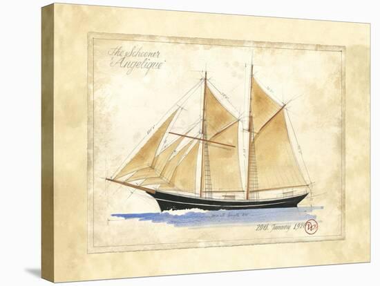 The Schooner Angelique-Martin Wiscombe-Stretched Canvas