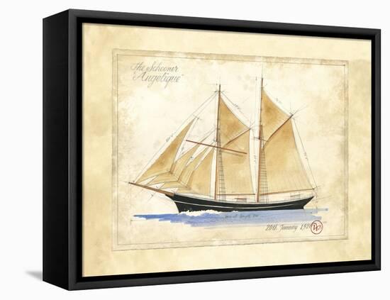 The Schooner Angelique-Martin Wiscombe-Framed Stretched Canvas