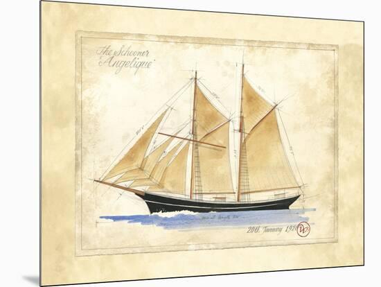 The Schooner Angelique-Martin Wiscombe-Mounted Art Print