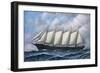 The Schooner Diria, 1918-Antonio Jacobsen-Framed Giclee Print