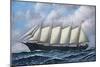 The Schooner Diria, 1918-Antonio Jacobsen-Mounted Giclee Print