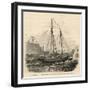 The Schooner E a Horton Cut Out from British Waters by Massachusetts Fishermen-null-Framed Giclee Print