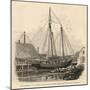 The Schooner E a Horton Cut Out from British Waters by Massachusetts Fishermen-null-Mounted Giclee Print