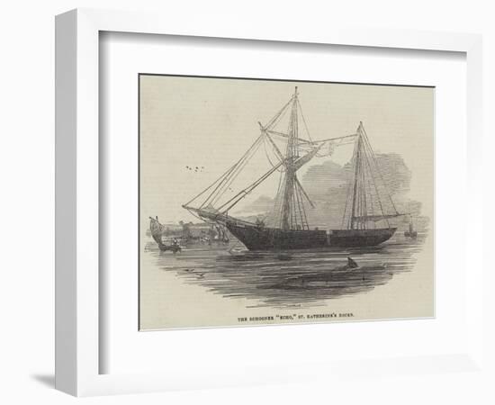 The Schooner Echo, St Katherine's Docks-null-Framed Giclee Print
