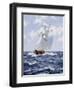 The Schooner 'H.M.S. Pickle', c.1992-James Brereton-Framed Premium Giclee Print