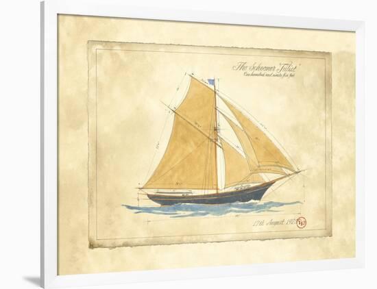 The Schooner Juliet-Martin Wiscombe-Framed Art Print