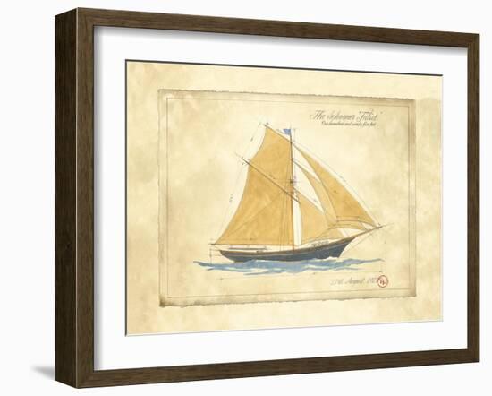 The Schooner Juliet-Martin Wiscombe-Framed Art Print