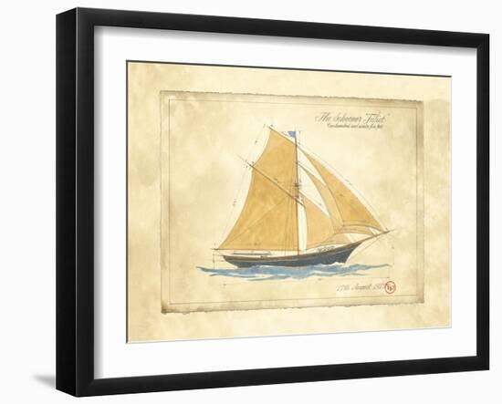 The Schooner Juliet-Martin Wiscombe-Framed Art Print