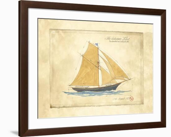 The Schooner Juliet-Martin Wiscombe-Framed Art Print