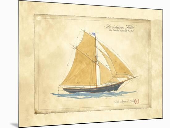 The Schooner Juliet-Martin Wiscombe-Mounted Art Print