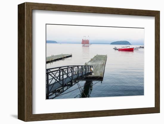 The Schooner Margaret Todd in Bar Harbor, Maine-Jerry & Marcy Monkman-Framed Photographic Print