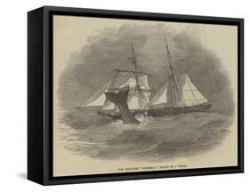 The Schooner Waterloo Struck by a Whale-null-Framed Stretched Canvas