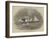 The Schooner Waterloo Struck by a Whale-null-Framed Giclee Print