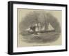 The Schooner Waterloo Struck by a Whale-null-Framed Giclee Print
