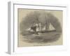 The Schooner Waterloo Struck by a Whale-null-Framed Giclee Print