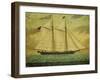 The Schooner Whig, American School, Mid 19th Century-null-Framed Giclee Print