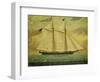 The Schooner Whig, American School, Mid 19th Century-null-Framed Giclee Print