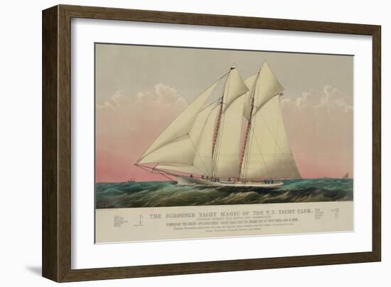 The Schooner Yacht Magic of the N.Y. Yacht Club-null-Framed Art Print