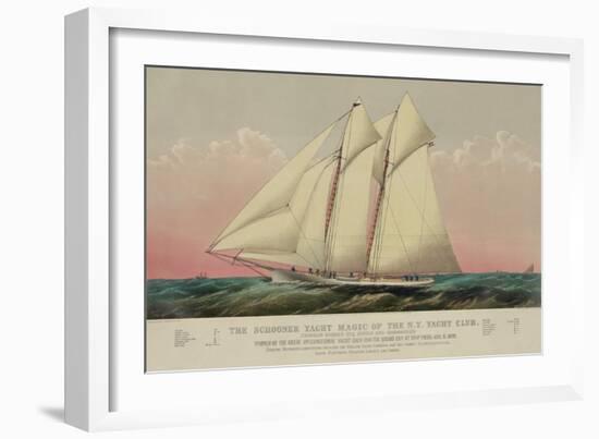 The Schooner Yacht Magic of the N.Y. Yacht Club-null-Framed Art Print