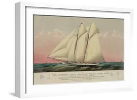 The Schooner Yacht Magic of the N.Y. Yacht Club-null-Framed Art Print