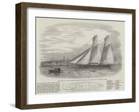 The Schooner Yacht Volna (Wave)-null-Framed Giclee Print