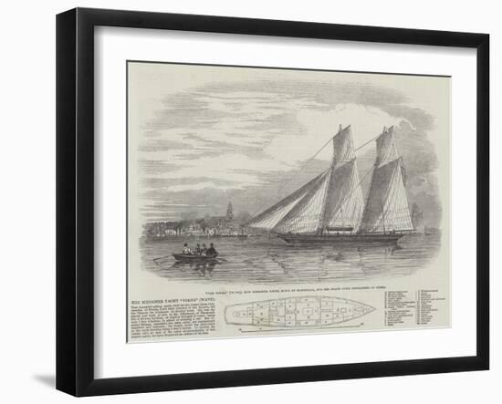 The Schooner Yacht Volna (Wave)-null-Framed Giclee Print