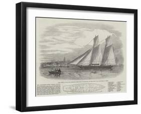 The Schooner Yacht Volna (Wave)-null-Framed Giclee Print