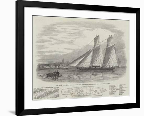 The Schooner Yacht Volna (Wave)-null-Framed Giclee Print