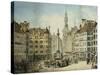 The Schrannenplatz, Munich-Simon Quaglio-Stretched Canvas