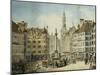 The Schrannenplatz, Munich-Simon Quaglio-Mounted Giclee Print