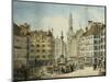 The Schrannenplatz, Munich-Simon Quaglio-Mounted Giclee Print