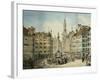 The Schrannenplatz, Munich-Simon Quaglio-Framed Giclee Print