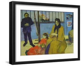 The Schuffenecker Family, or Schuffenecker's Studio. 1889-Paul Gauguin-Framed Giclee Print