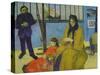 The Schuffenecker Family, or Schuffenecker's Studio. 1889-Paul Gauguin-Stretched Canvas