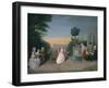 The Schutz Family and their Friends on a Terrace-Phillip Mercier-Framed Giclee Print