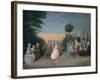 The Schutz Family and their Friends on a Terrace-Phillip Mercier-Framed Giclee Print