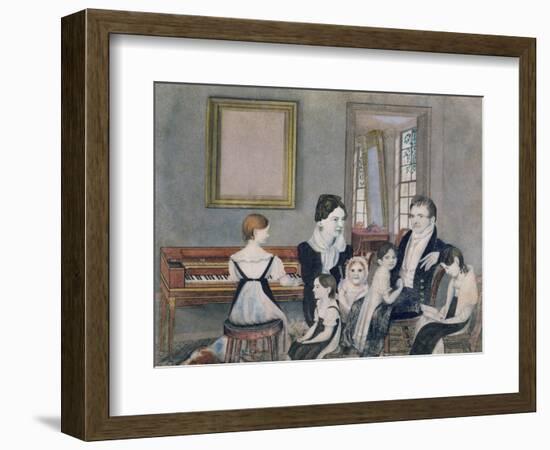 The Schuyler Family, 1824-Ambrose Andrews-Framed Giclee Print