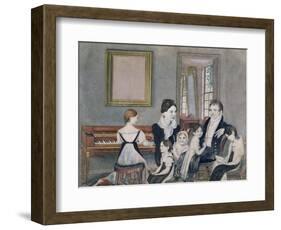 The Schuyler Family, 1824-Ambrose Andrews-Framed Giclee Print