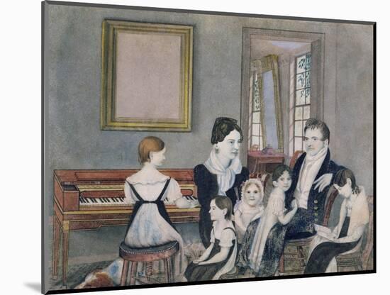 The Schuyler Family, 1824-Ambrose Andrews-Mounted Giclee Print