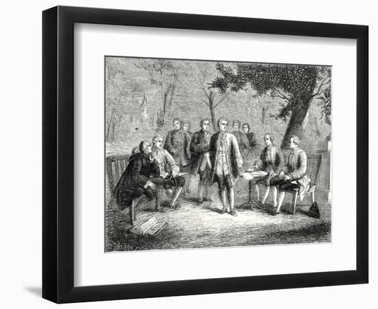 The Scientific Cenacle at Castle Clairac-null-Framed Premium Giclee Print