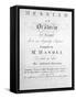 The Score to Handel's Messiah-null-Framed Stretched Canvas