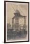 The Scotch Crane, Showing a Huge Derrick Crane on a Building Site in the City, c.1904-Thomas Robert Way-Framed Giclee Print