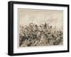 The Scots Greys and the 92nd Regiment in Action-J. Marshman-Framed Art Print
