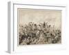 The Scots Greys and the 92nd Regiment in Action-J. Marshman-Framed Art Print